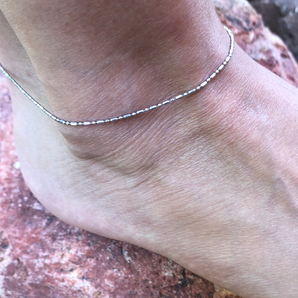 Sterling Silver Stamped 925 Anklet